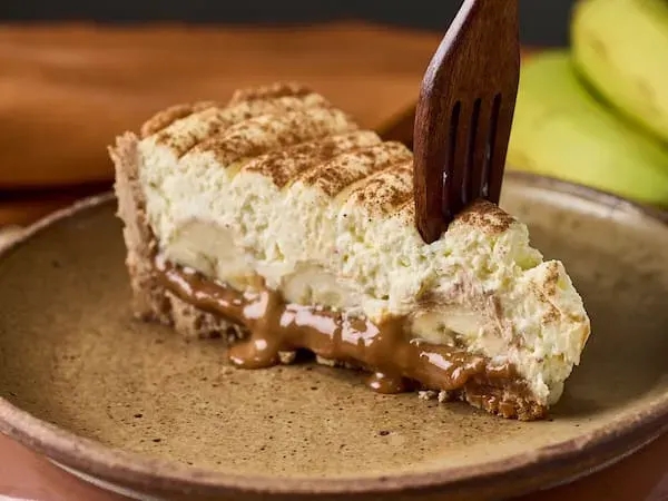 Fatia de torta banoffee